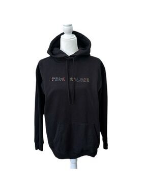 True Colors Black Hoodie Stylized Art Limited Edition Size Large
